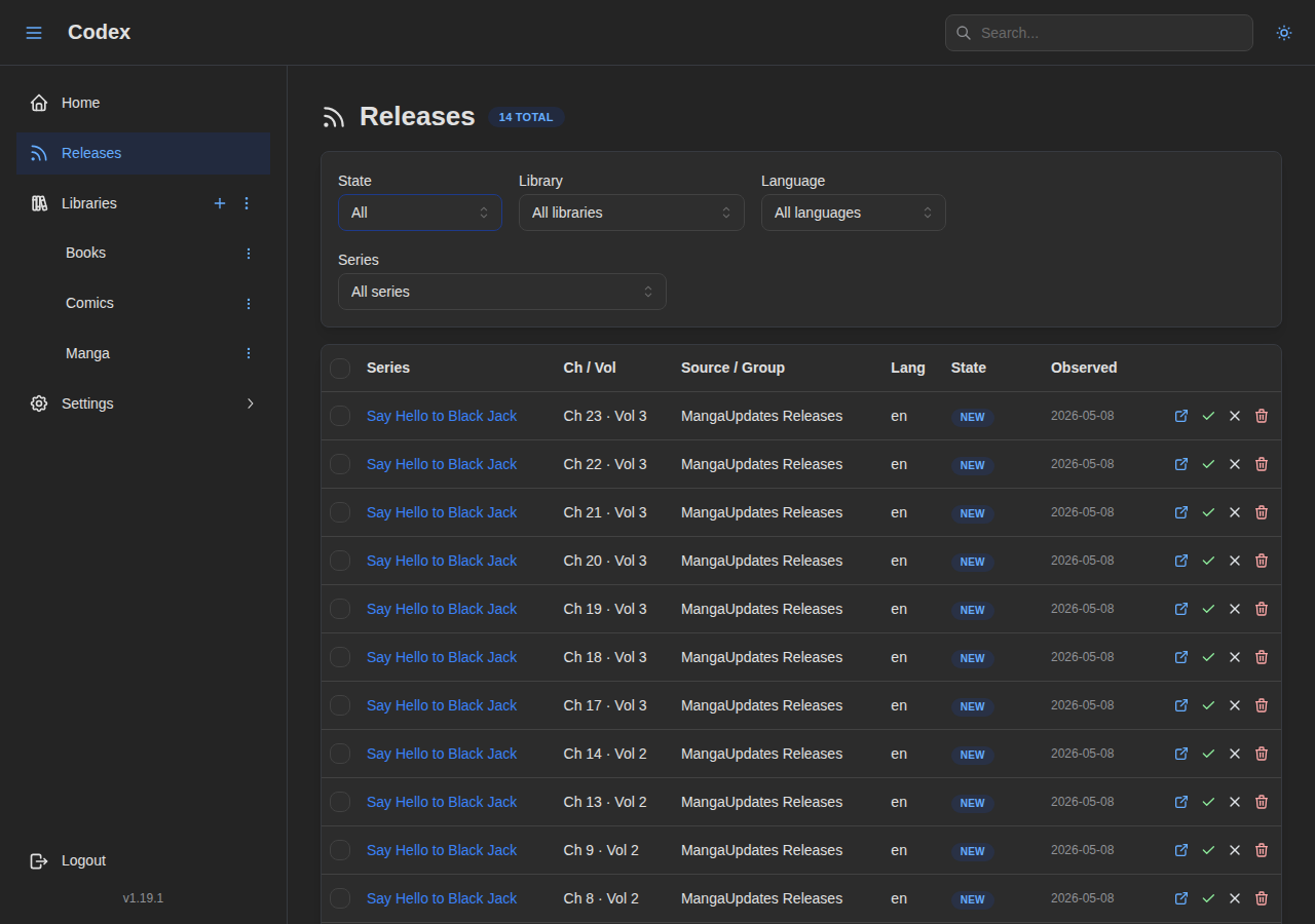 Releases Inbox - All