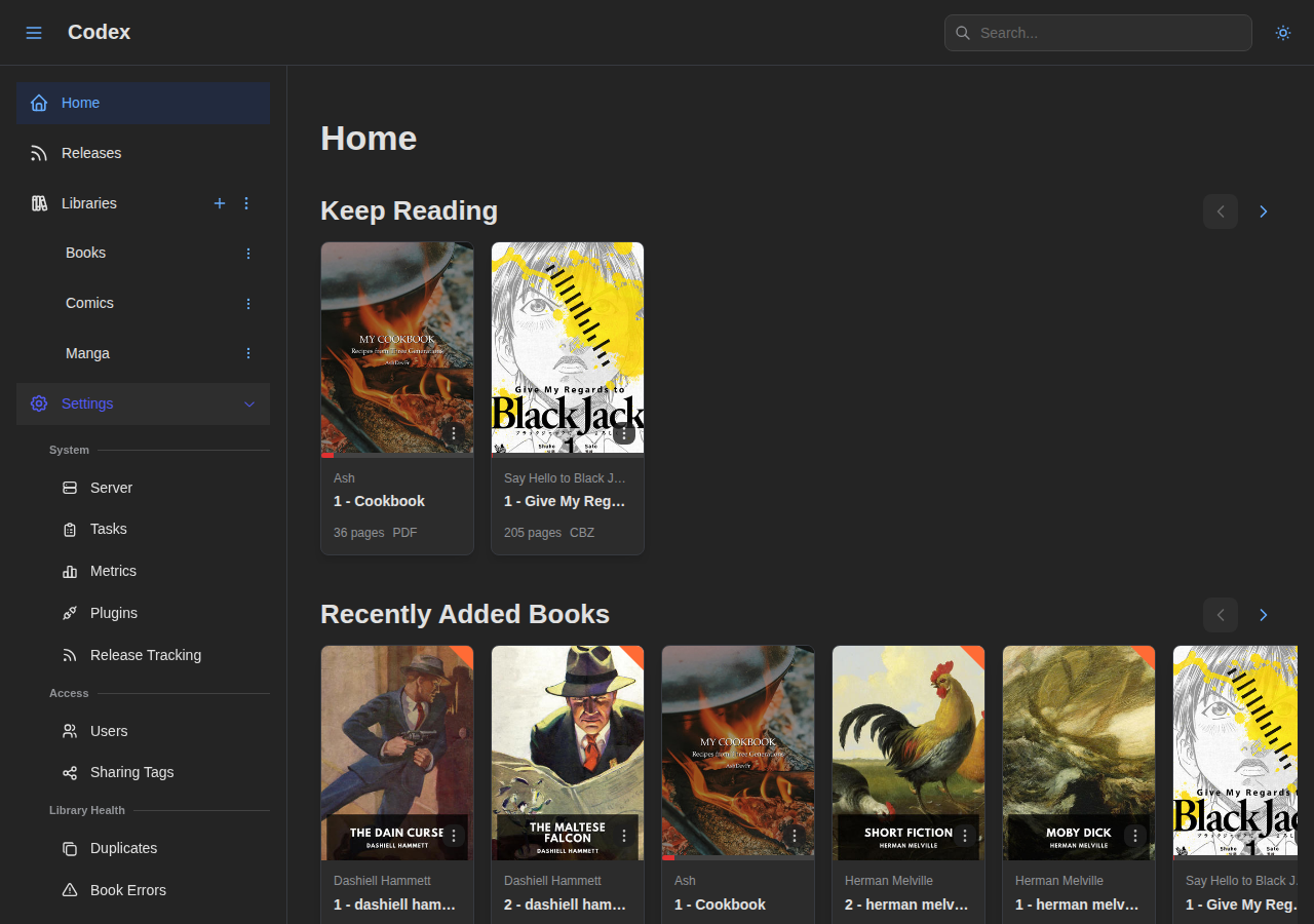 Sidebar - Settings Expanded